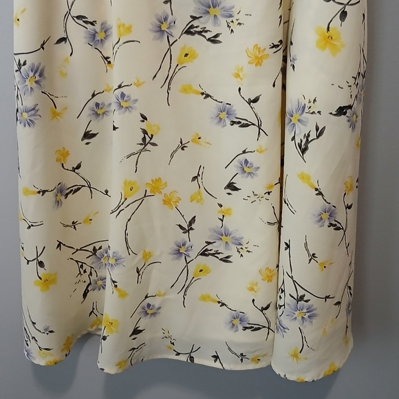 Modcloth Floral Midi Dress Pockets Womens Medium Fairy Cottagecore Y2K Babydoll - Picture 3 of 8